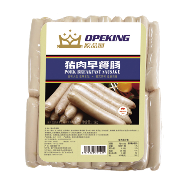 欧品冠猪肉早餐肠（1kg）