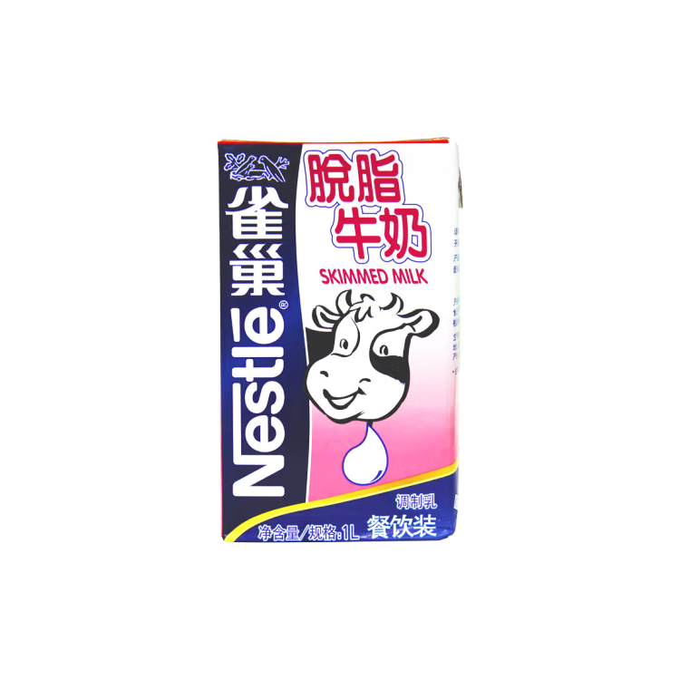 雀巢脱脂纯牛奶1L